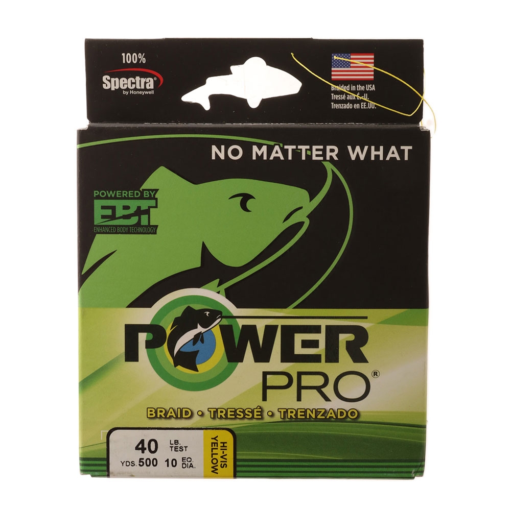 PowerPro High-Visibility Yellow Braid 40lb 500yd