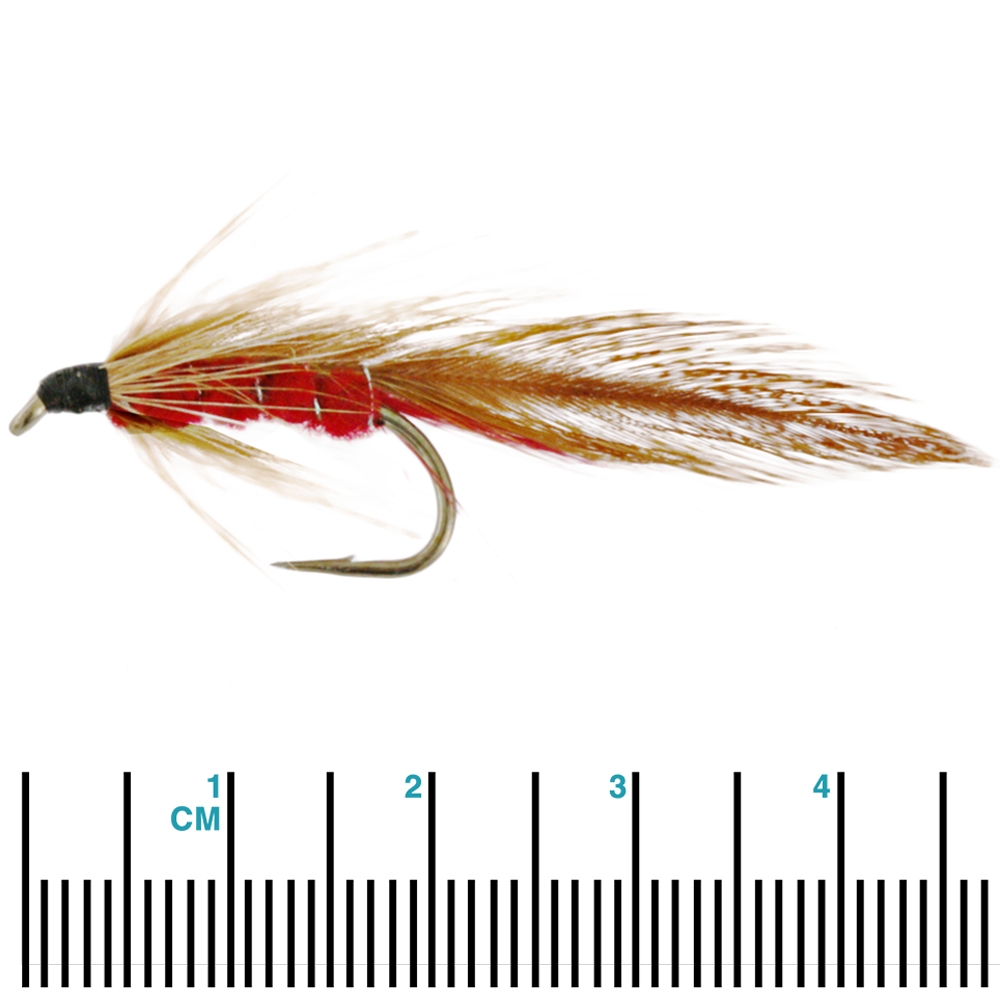 Black Magic Red Ginger Mick Trout Fly 4.5cm