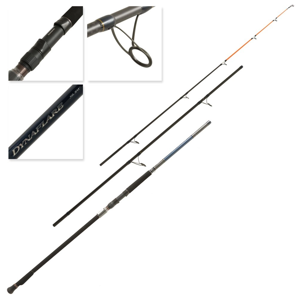 shimano 13ft surf rod Revolution Travel 10-15kg 3-5oz Telescopic Best Deal @ D star fishing tackle Mount Albert Frames with Alconite rings Shimano Tiralejo Surf Rods