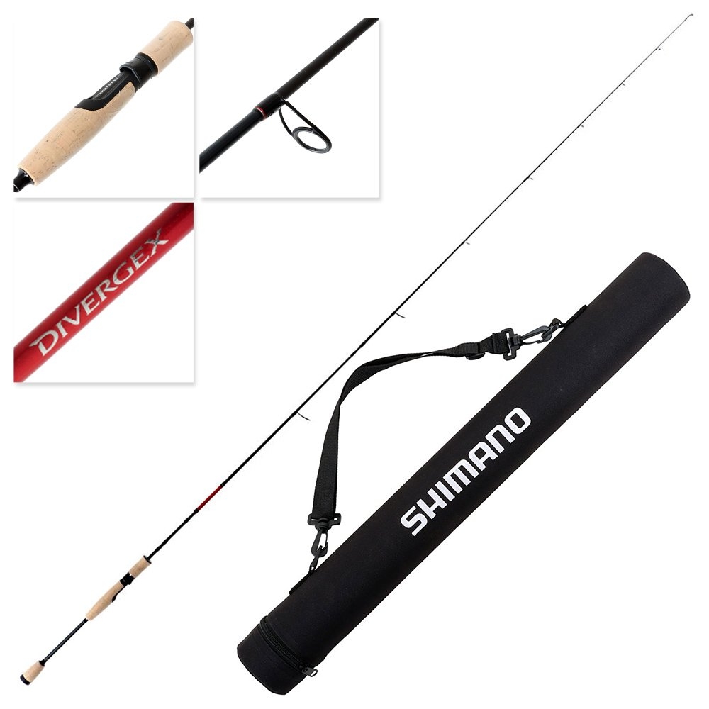 Shimano Divergex Light Soft Bait Spin Rod with Rod Tube 7ft 2-5kg 4pc