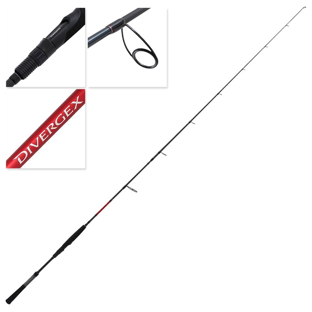 Shimano Divergex Heavy Soft Bait Spin Rod 7ft 5-10kg 2pc
