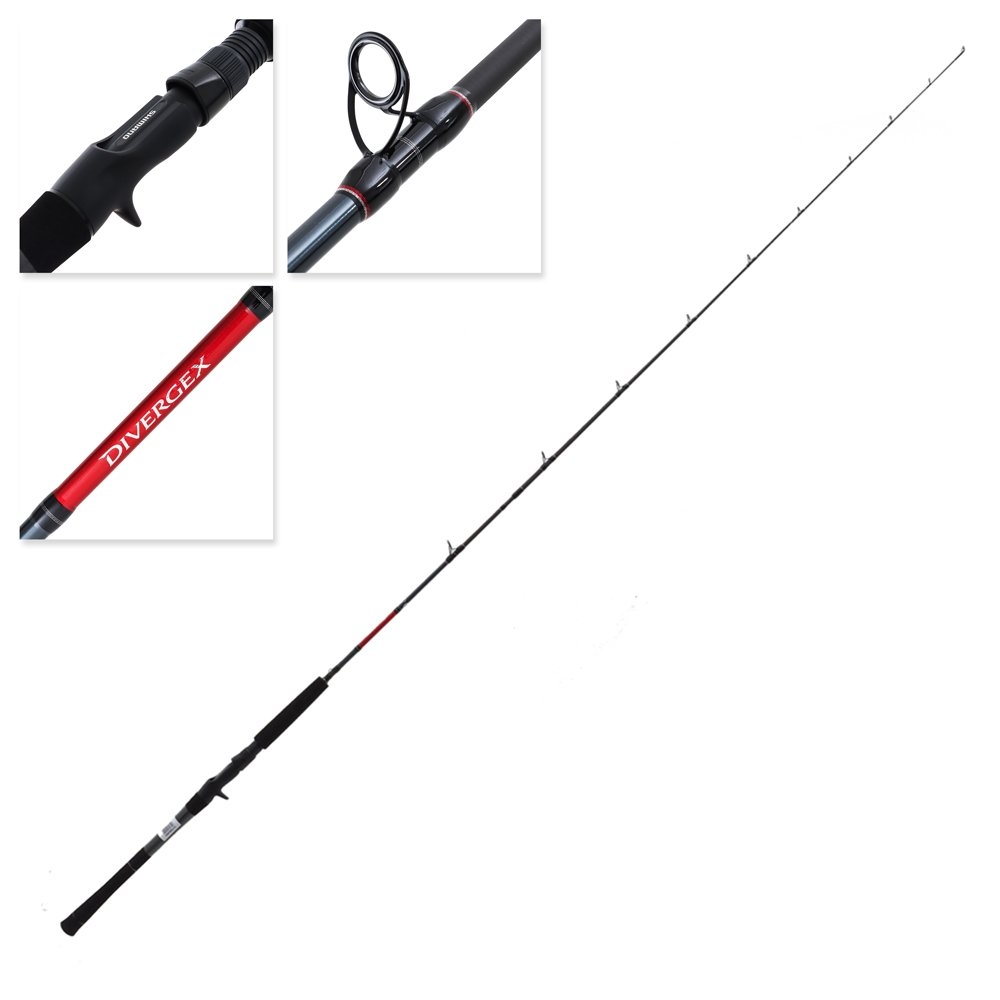 Shimano Divergex Medium Heavy Baitcaster Rod 7ft 4-8kg 2pc