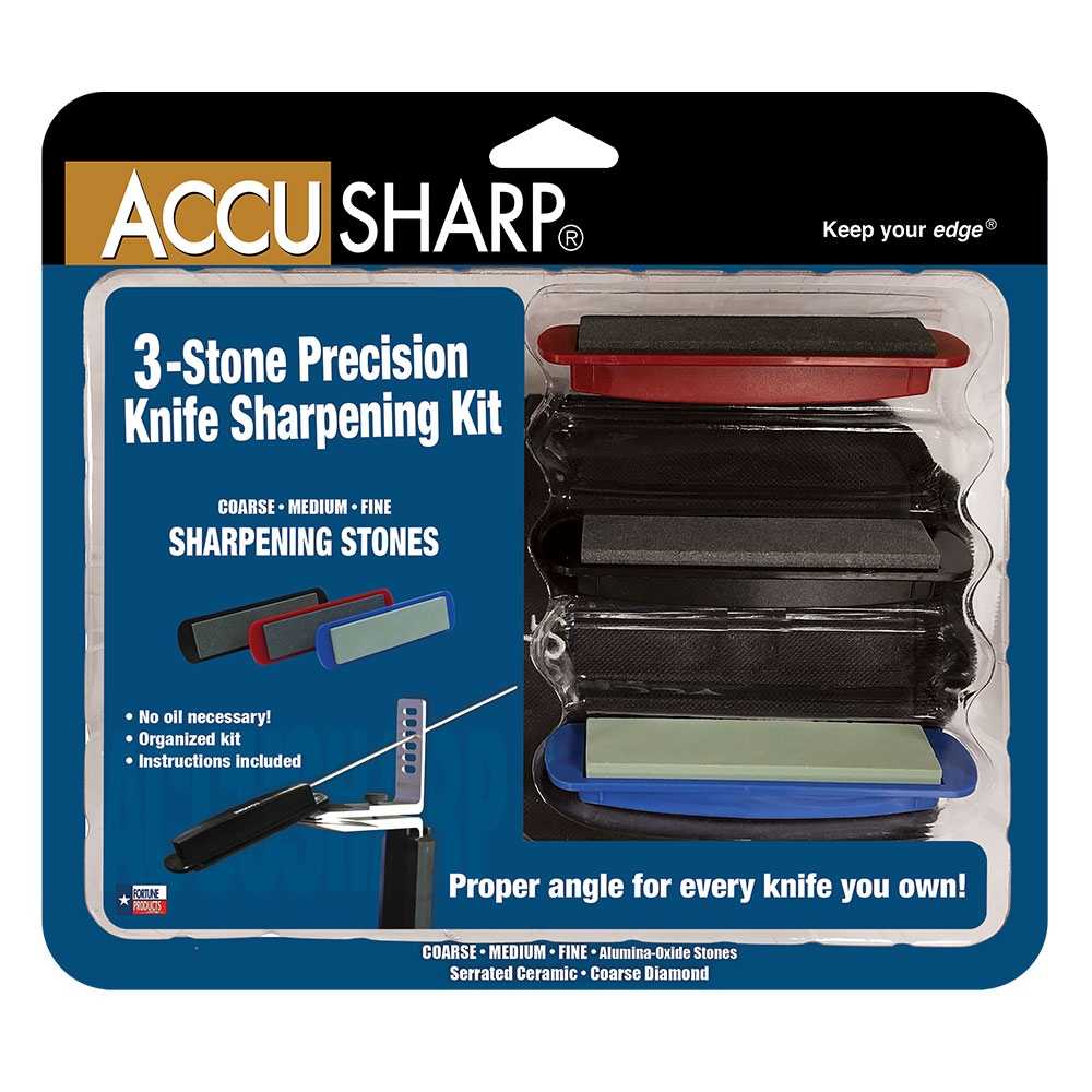 AccuSharp Precision 3-Stone Knife Sharpener Kit
