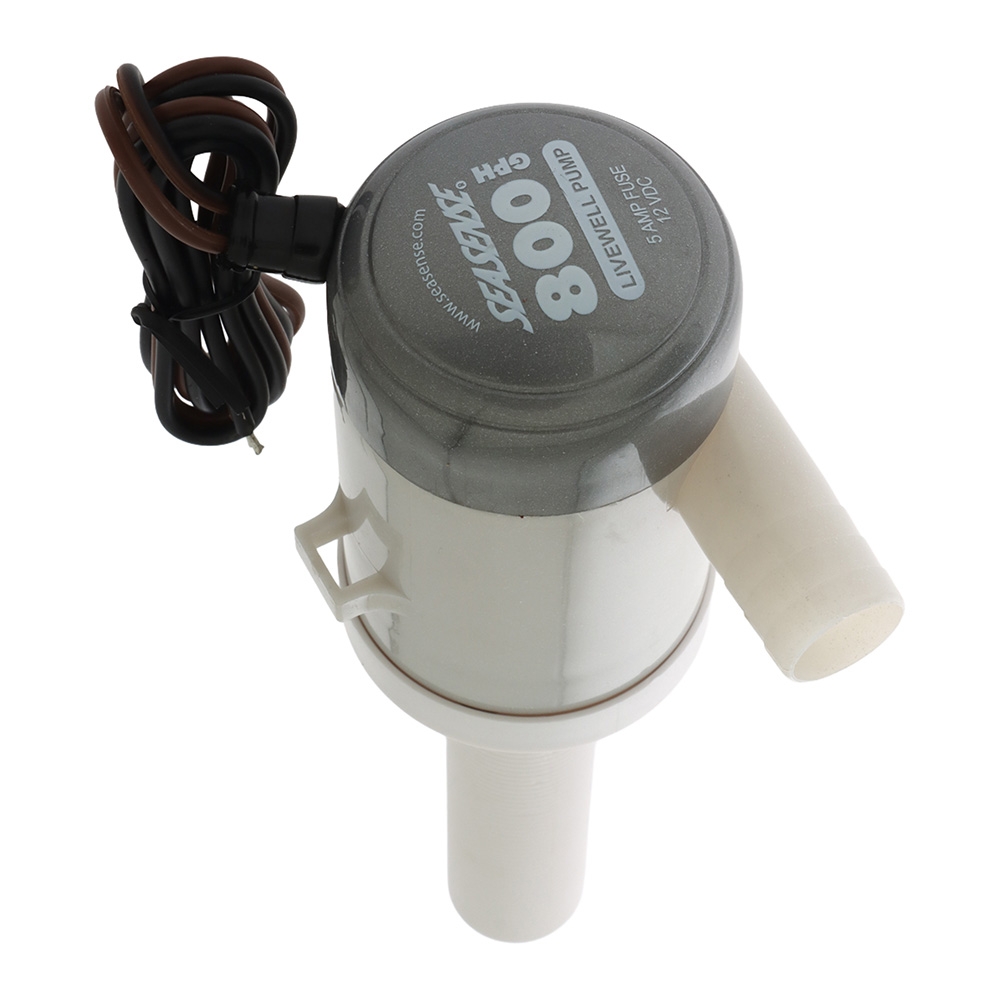 SeaSense 50010403 Thru-Hull Livewell Pump 800GPH 12V