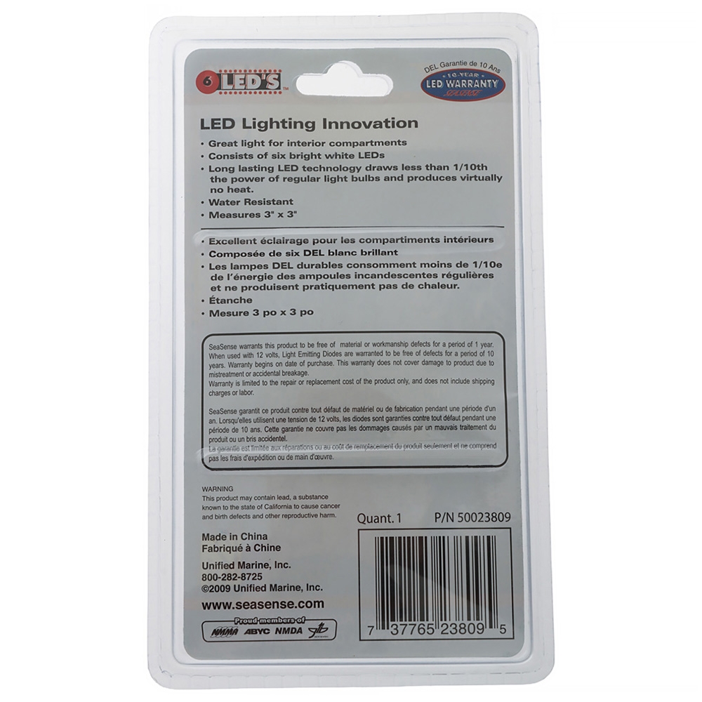 SeaSense 6 LED Accent Light Recessed Mount 3in 12V
