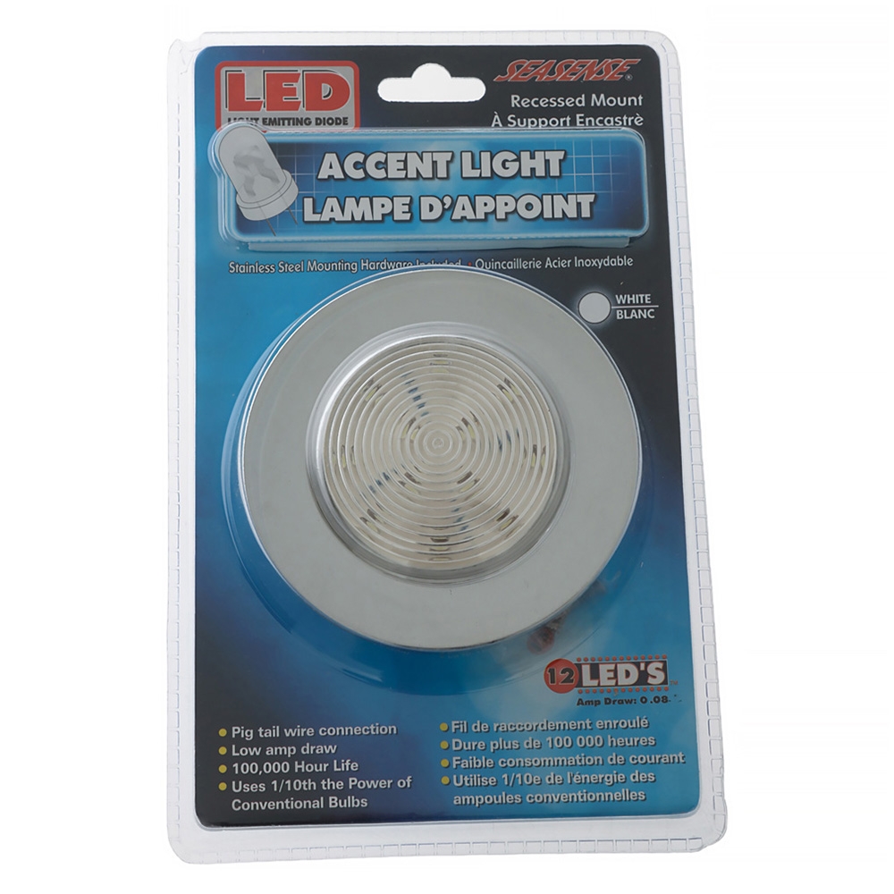 SeaSense 12 LED Recessed Mount Accent Light White 12V