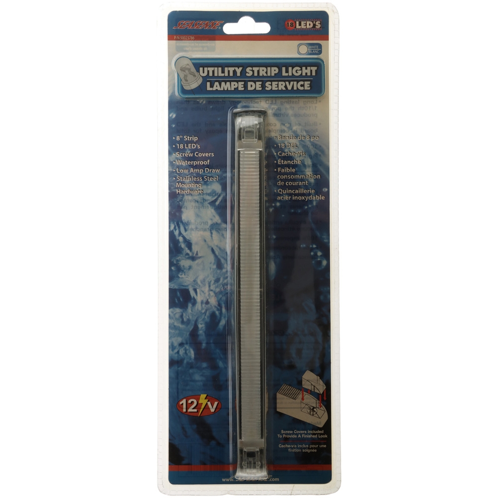 SeaSense 18 LED Utility Strip Light 8in 12V White