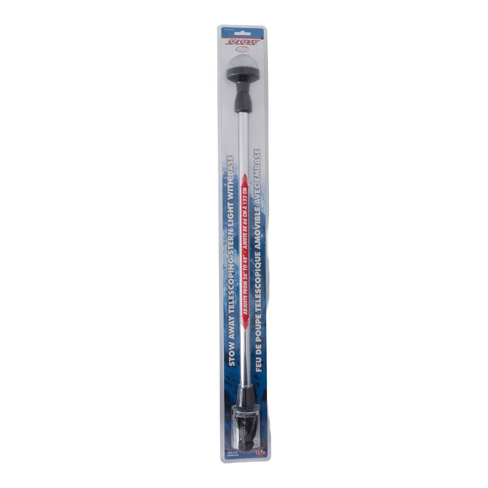 SeaSense Telescopic All-Round Light Chrome with Round Base 66-122cm