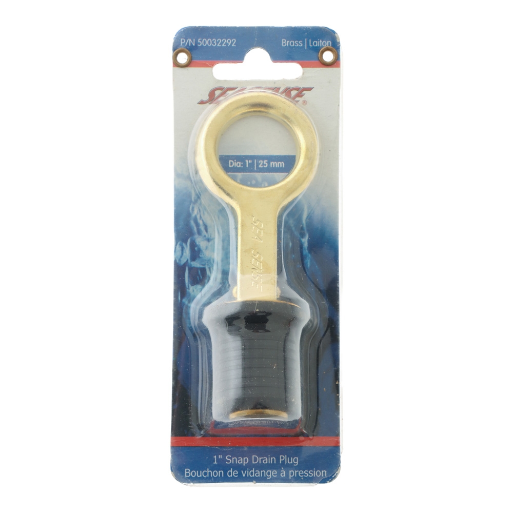 SeaSense Brass Snap Drain Plug 1in