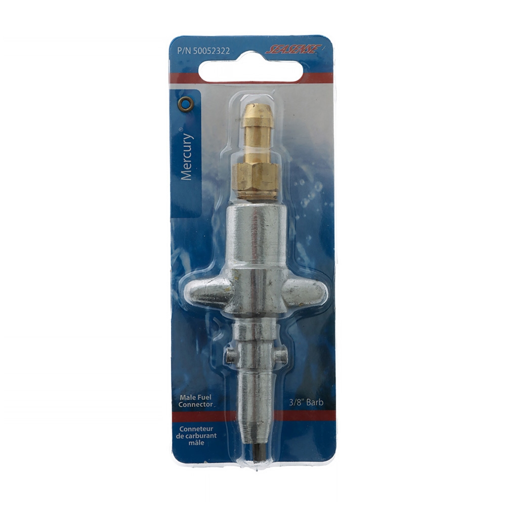 SeaSense Fuel Tank Connector Mercury/Mariner Male with 3/8in Barb