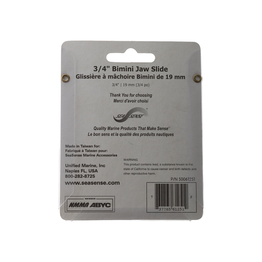 SeaSense Canopy Jaw Slide 3/4in White