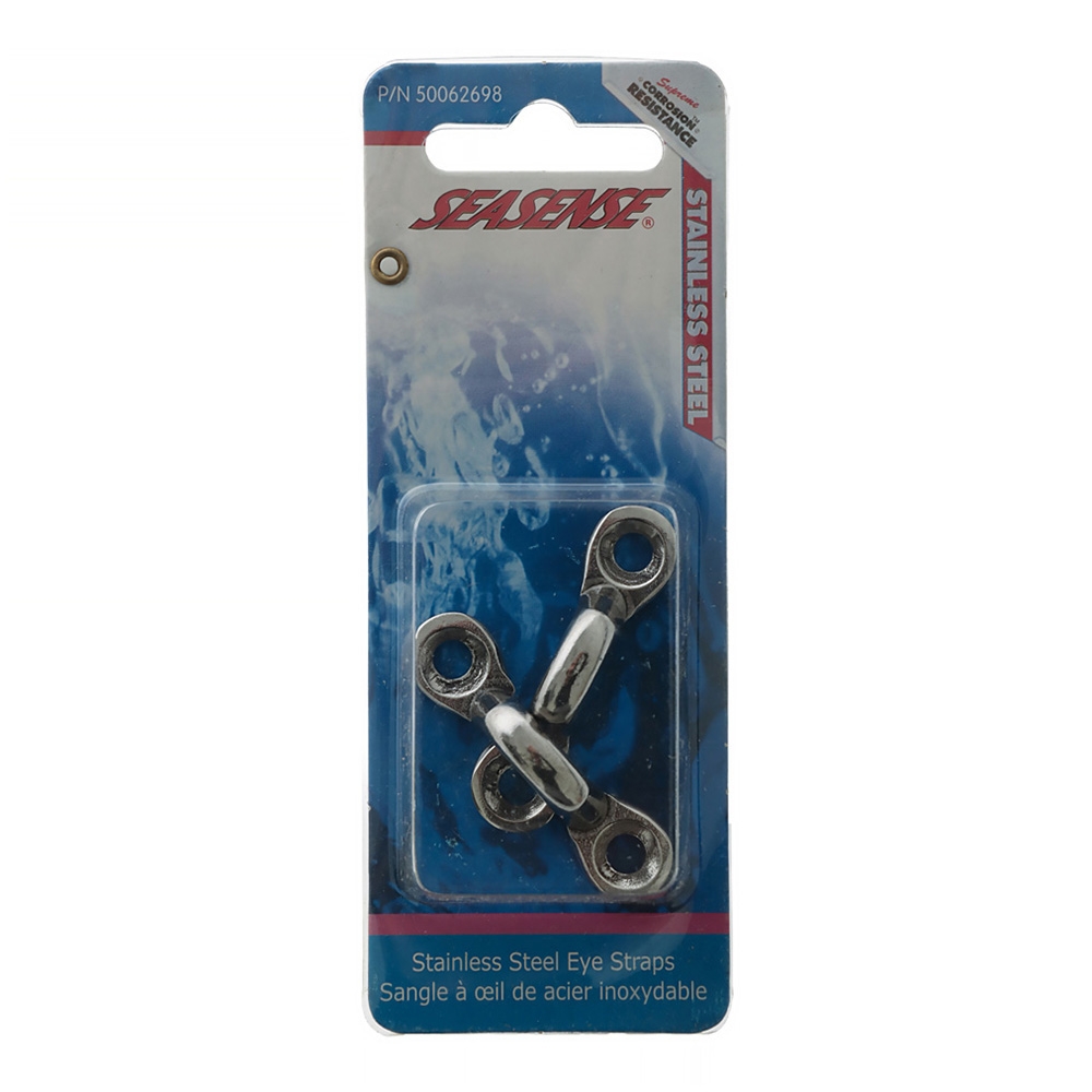 SeaSense 316 Stainless Steel Saddle Eye Straps 1/2in Qty 2