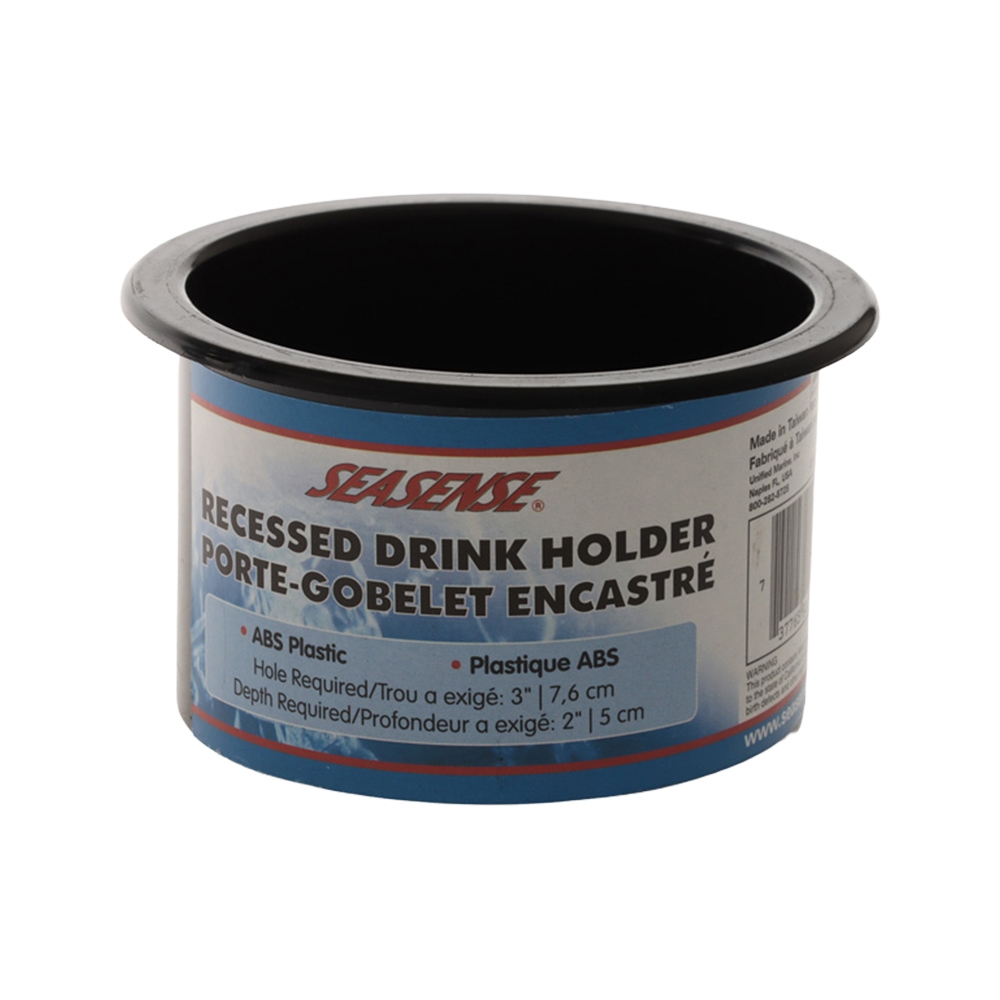 SeaSense 50091005 Recessed Drink Holder 2in Black