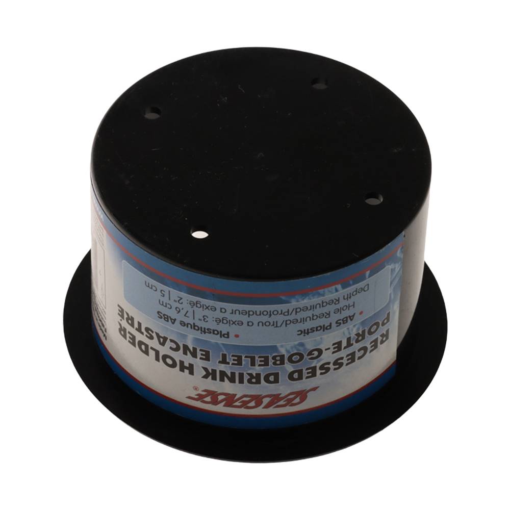 SeaSense 50091005 Recessed Drink Holder 2in Black