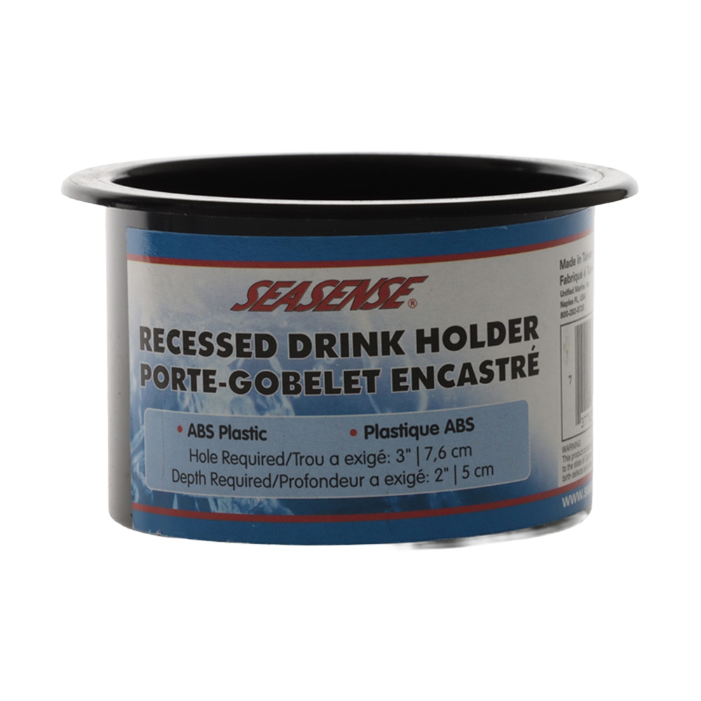SeaSense 50091005 Recessed Drink Holder 2in Black