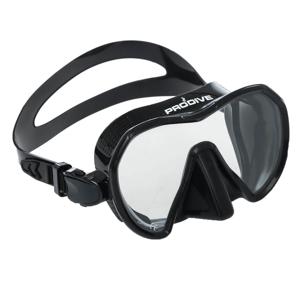 Pro-Dive Extreme Vu Sea Harvester Silicone Free Dive Mask and Snorkel Set with Fins