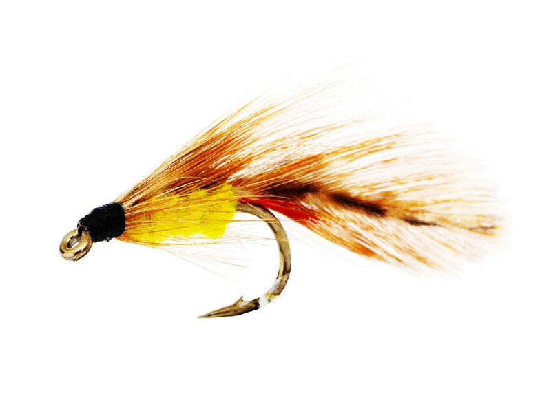 Black Magic Yelllow Parsons Glory Trout Fly A06 4cm