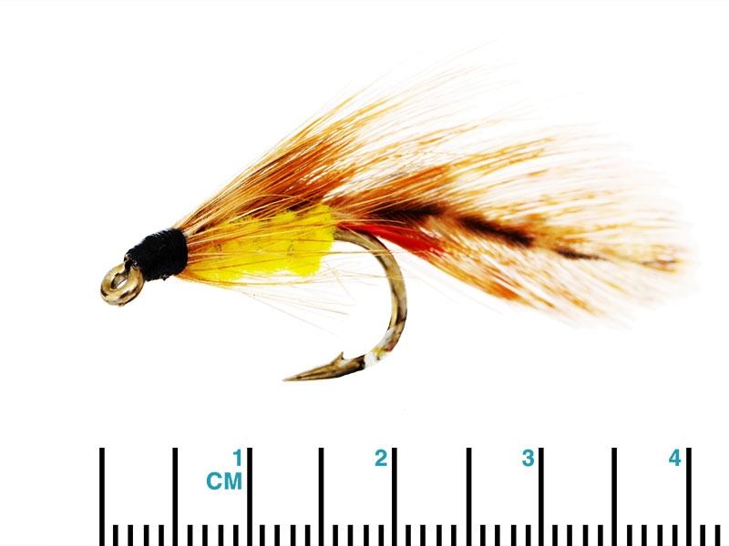 Black Magic Yelllow Parsons Glory Trout Fly A06 4cm