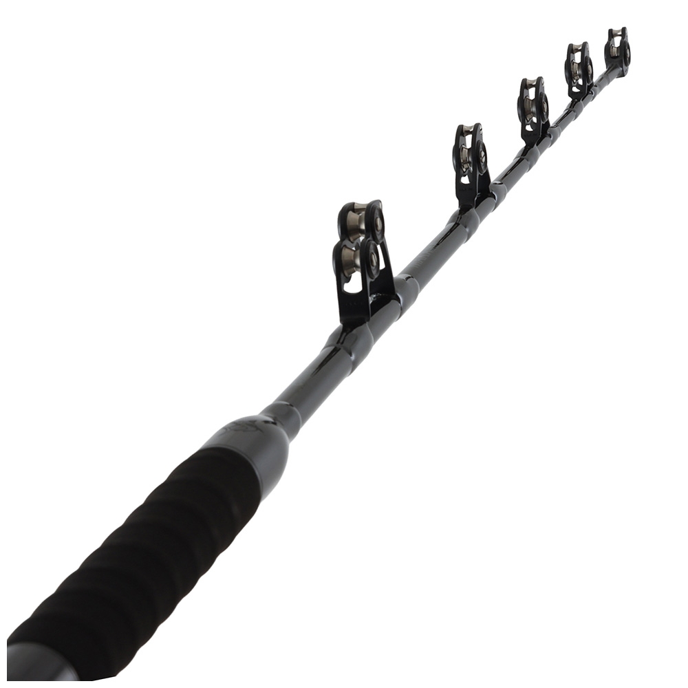Okuma Makaira Fully Rollered Stand Up Game Rod 5ft 10in 37kg 1pc Black/Silver