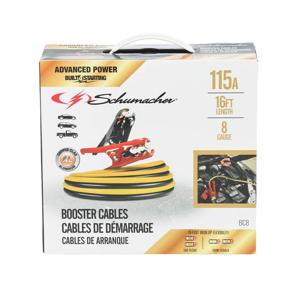 Schumacher BC8 8-Gauge Jumper Lead 115A 4.9m