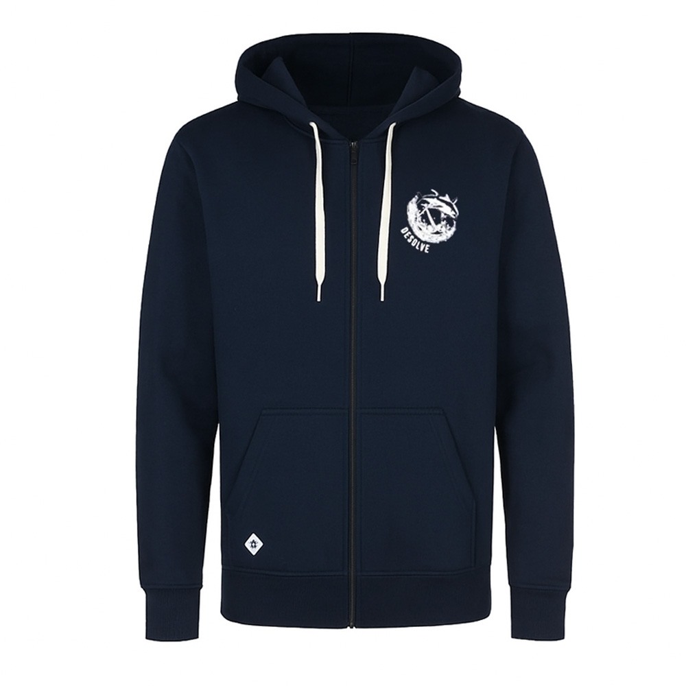 Desolve Anchored UPF50+ Zip Hoodie Navy S