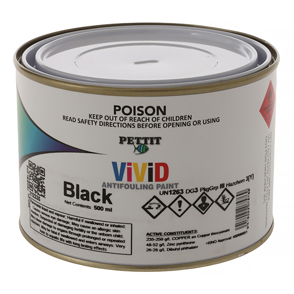 Altex Pettit Vivid Antifouling Paint Black 500ml