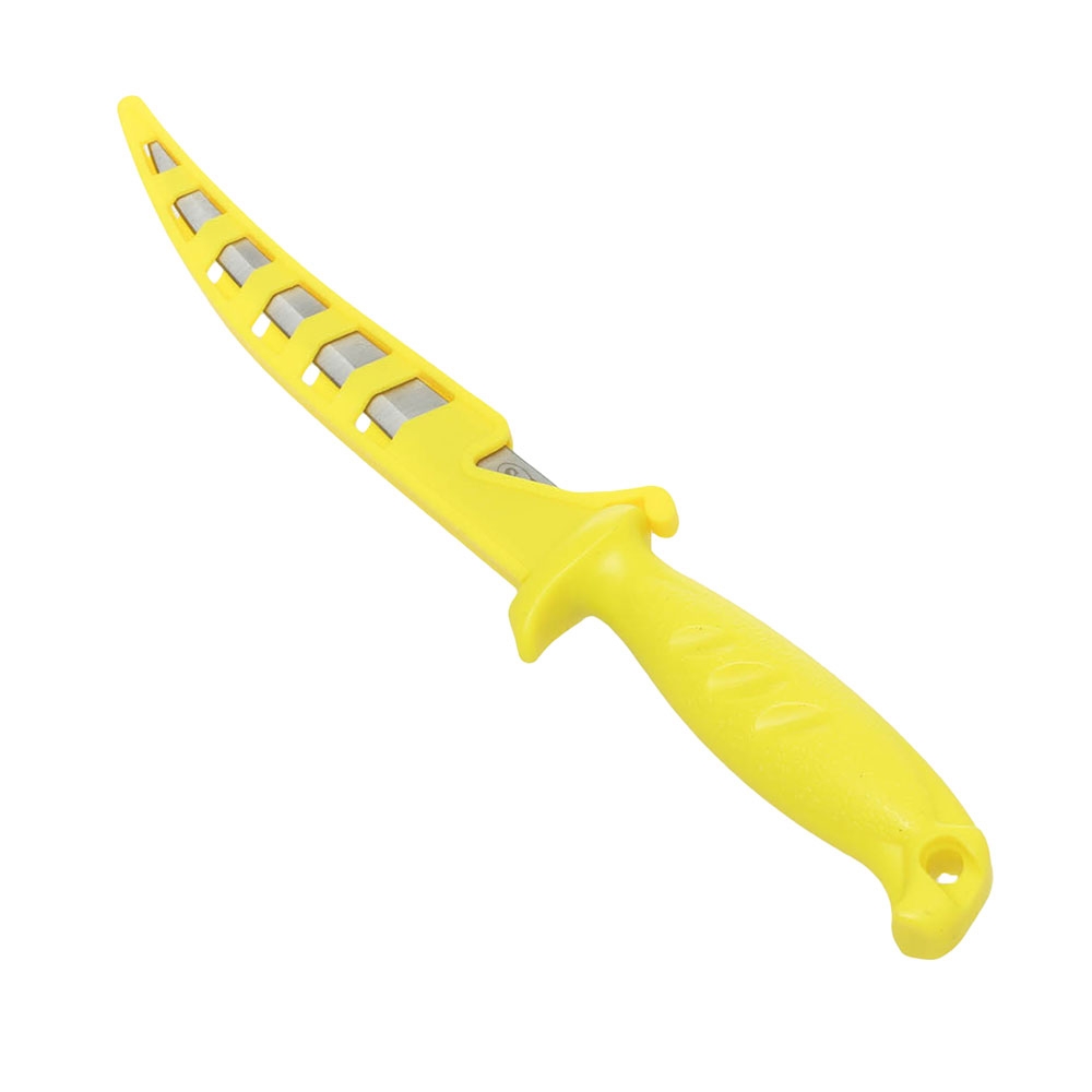 Sea Harvester Stainless Fillet Knife with Sheath Yellow 27cm