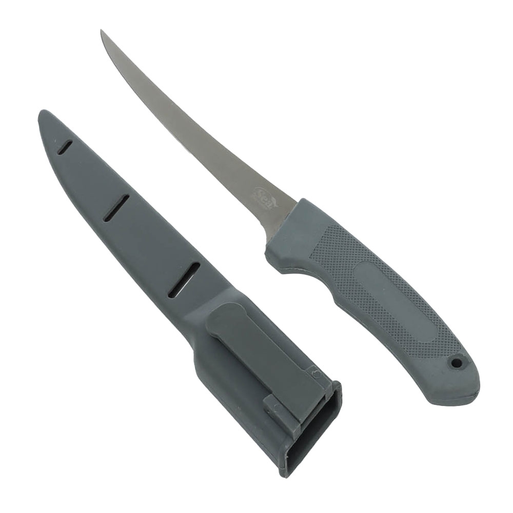 Sea Harvester Stainless Fillet Knife with Sheath Grey 30.5cm