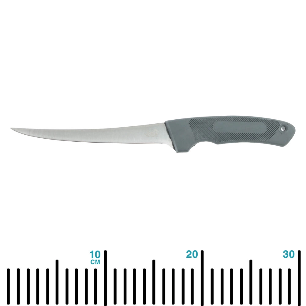 Sea Harvester Stainless Fillet Knife with Sheath Grey 30.5cm Sea Harvester Stainless Fillet Knife with Sheath Grey 30.5cm