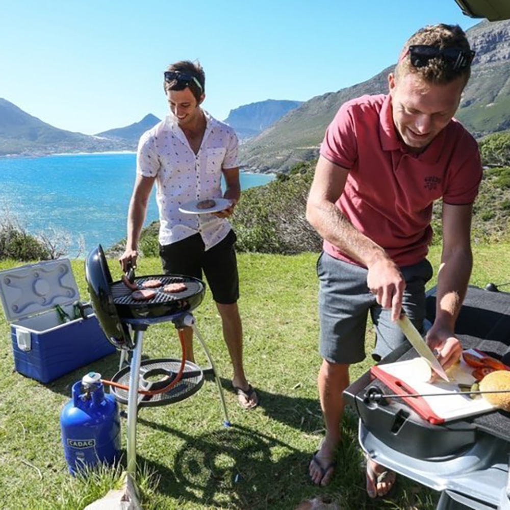 Dometic Cadac Carri Chef 50 Portable Gas BBQ and Cooker with Grill Plate and Pot Stand
