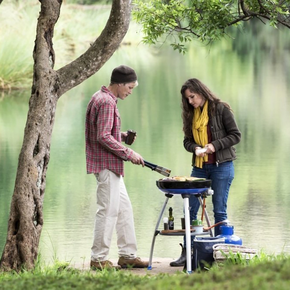 Dometic Cadac Carri Chef 50 Portable Gas BBQ and Cooker with Grill Plate and Pot Stand