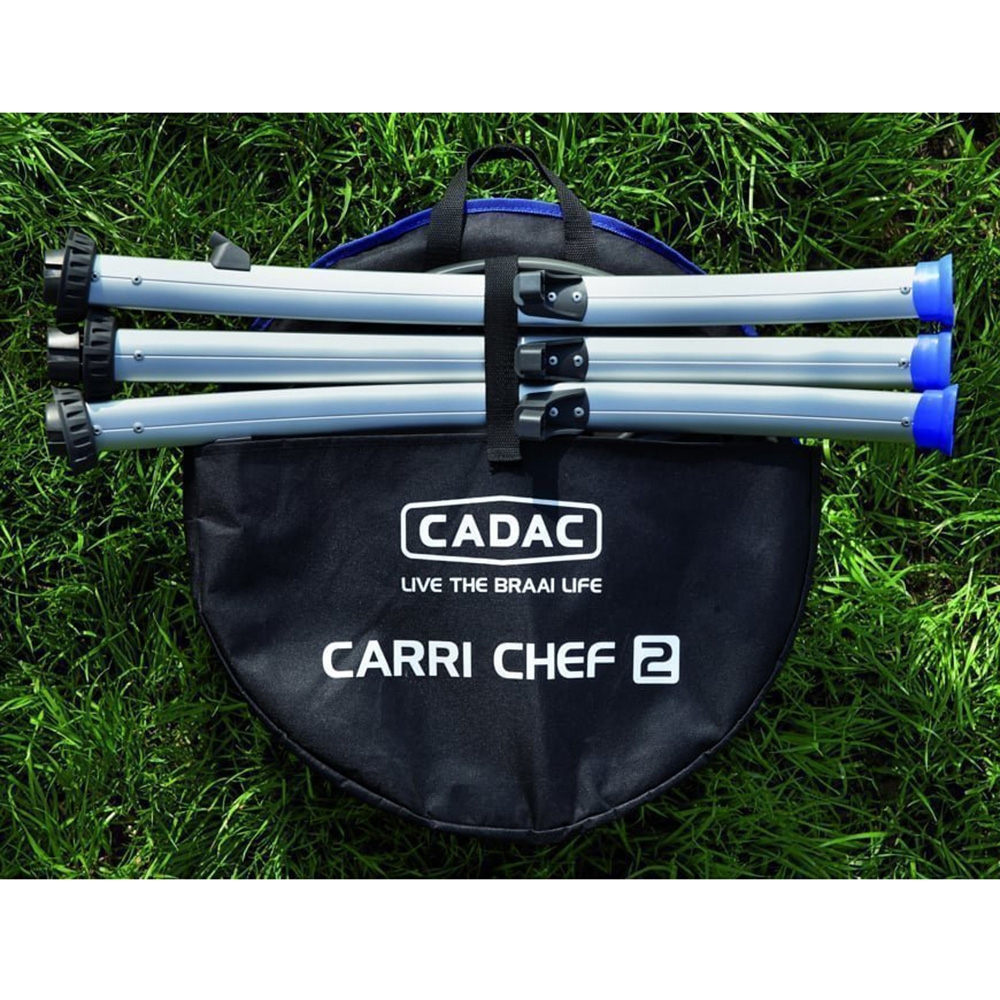 Dometic Cadac Carri Chef 50 Portable Gas BBQ and Cooker with Grill Plate and Pot Stand