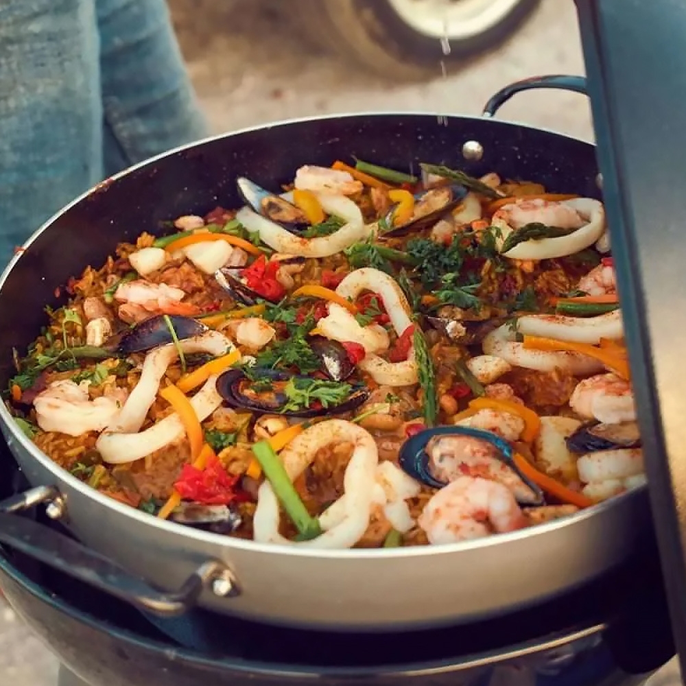 Dometic Aluminium Paella Pan 40cm for BBQ or Gas Hob Cooker