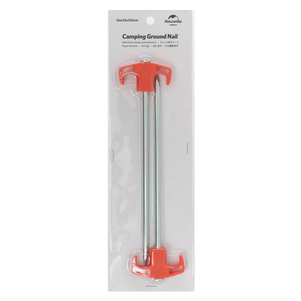 Naturehike Galvanized Tent Pegs Orange 25cm Qty 2