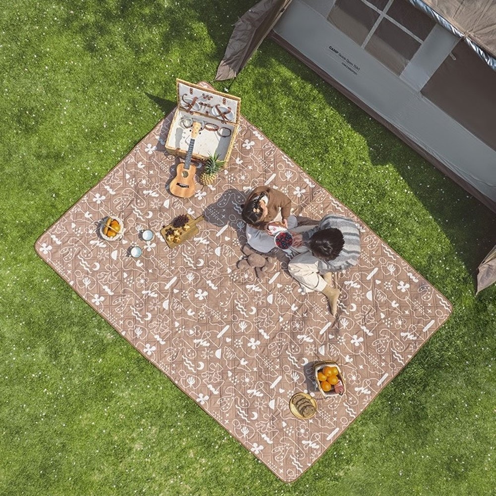 Naturehike Waterproof Picnic Rug Natural 395 x 270cm