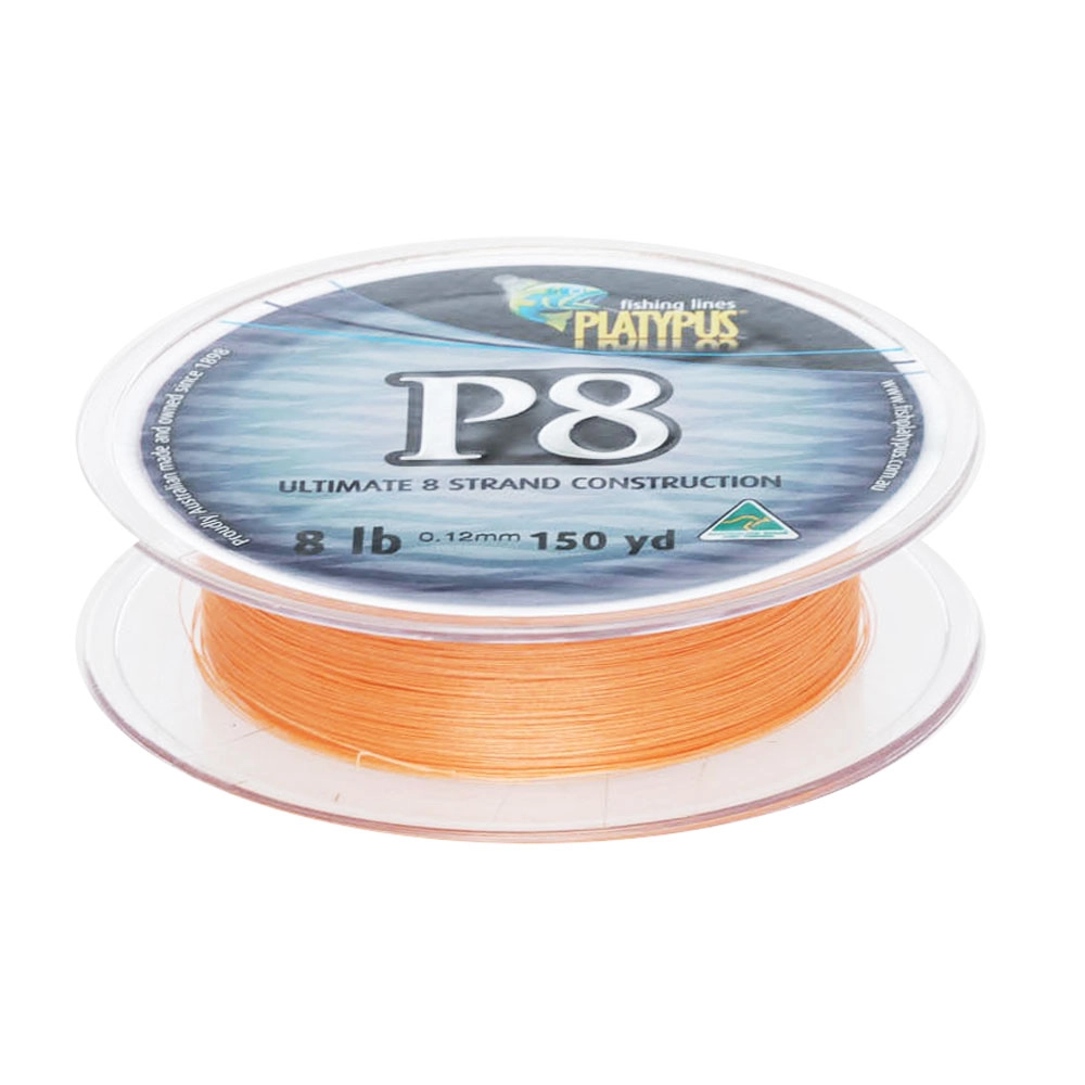 Platypus Platinum P8 Braid Hi-Vis Orange 150yd 8lb Platypus Platinum P8 Braid Hi-Vis Orange 150yd 8lb