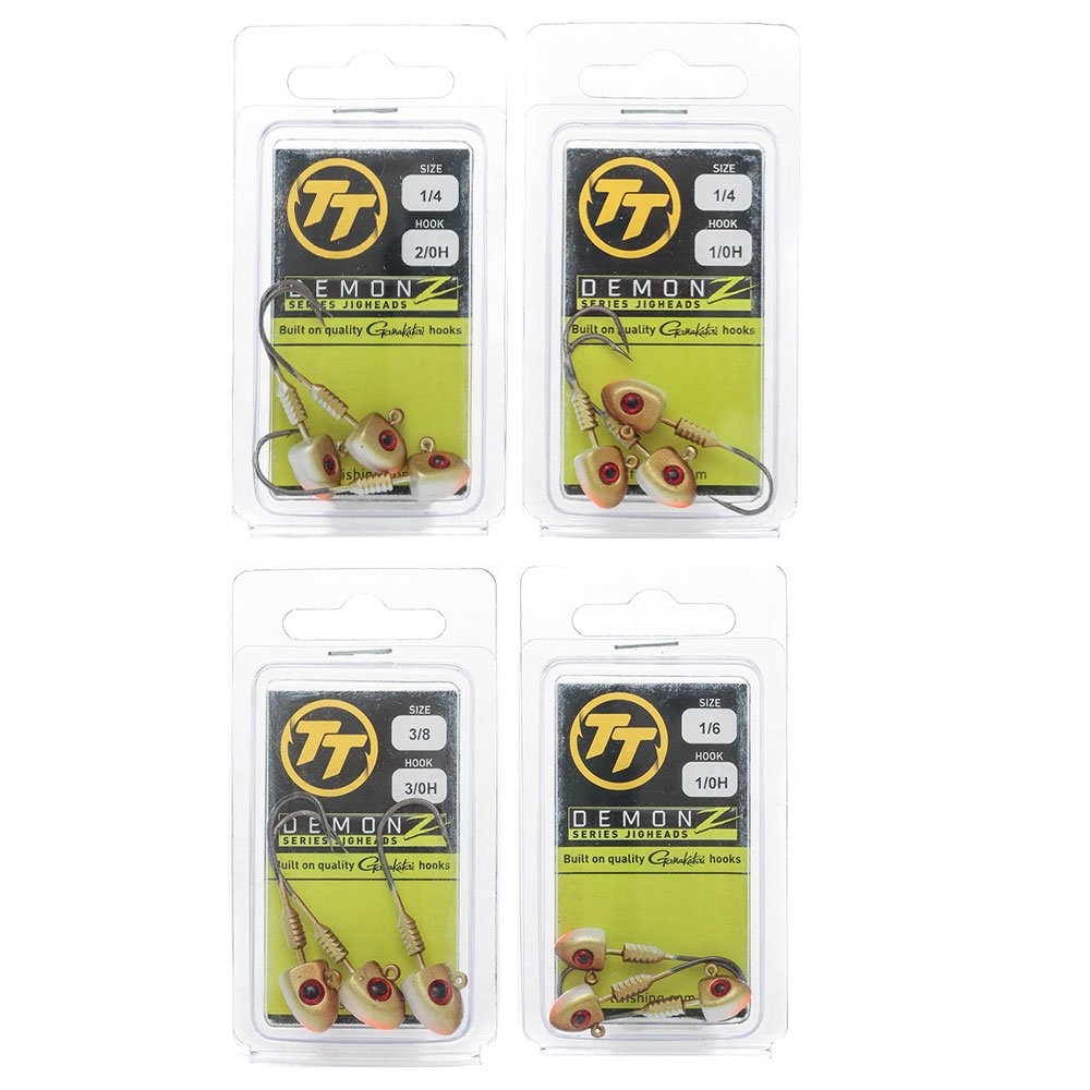TT Lures DemonZ Jig Head Golden Boy Qty 3