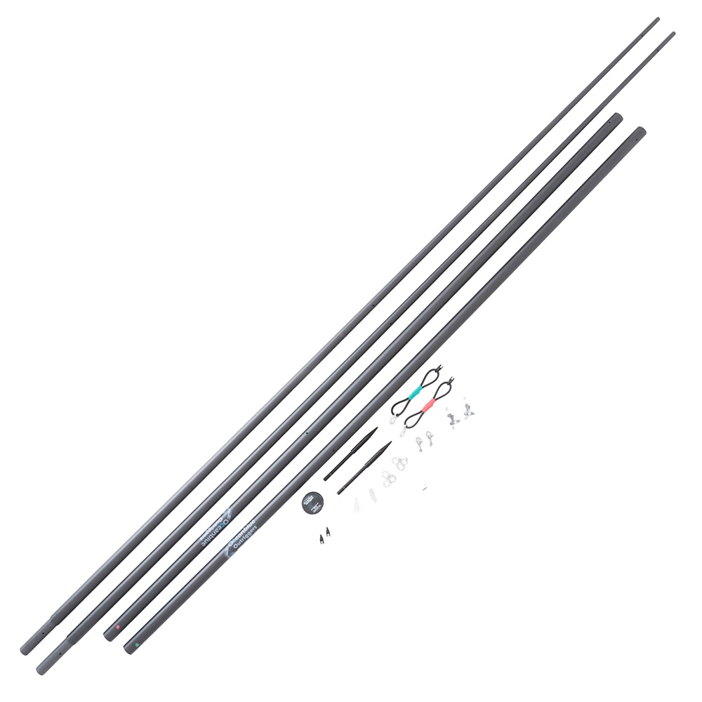Oceanblue Carbon Super Stiff Rigged Outrigger Game Pole Pair 18ft