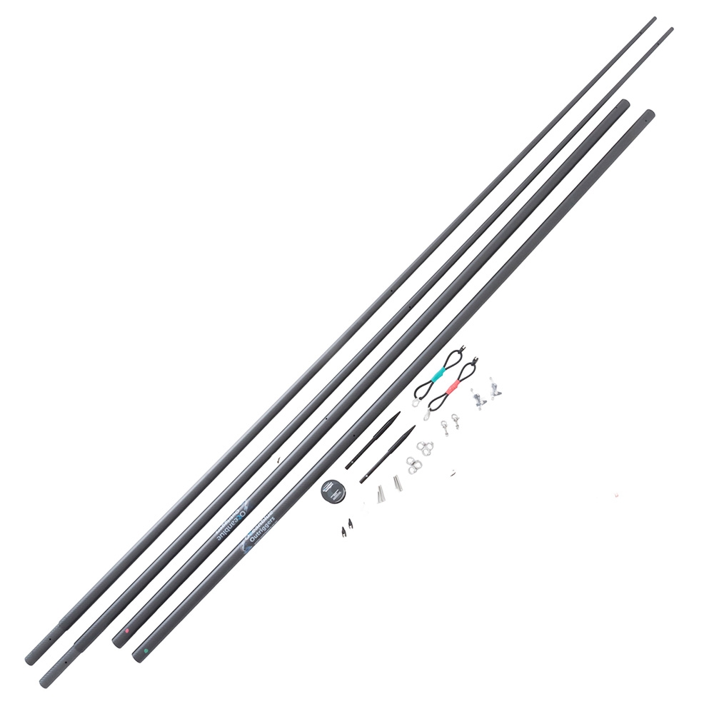 Oceanblue Carbon Super Stiff Rigged Outrigger Game Pole Pair 18ft