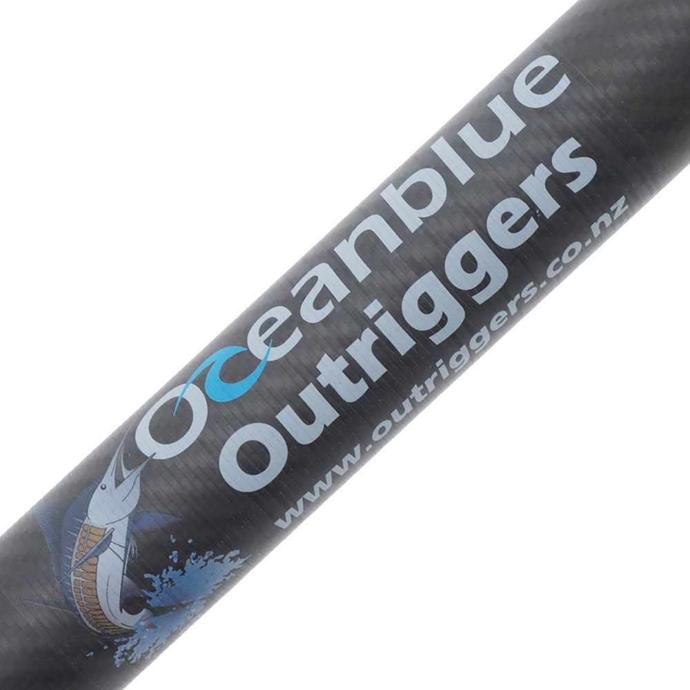 Oceanblue Carbon Super Stiff Rigged Outrigger Game Pole Pair 18ft