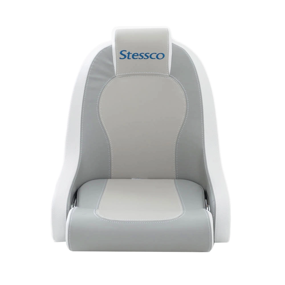 Stessco High Back Boat Helm Seat with Adjustable Bolster Stessco High Back Boat Helm Seat with Adjustable Bolster