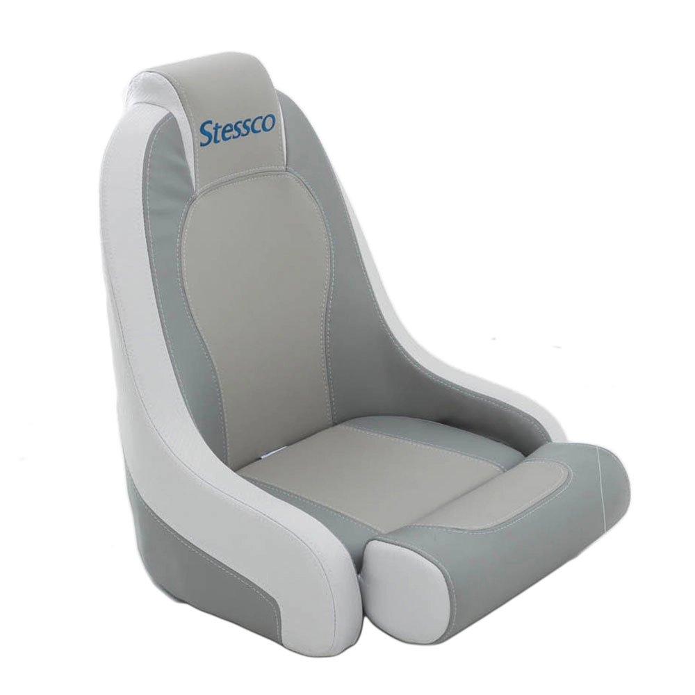 Stessco High Back Boat Helm Seat with Adjustable Bolster Stessco High Back Boat Helm Seat with Adjustable Bolster