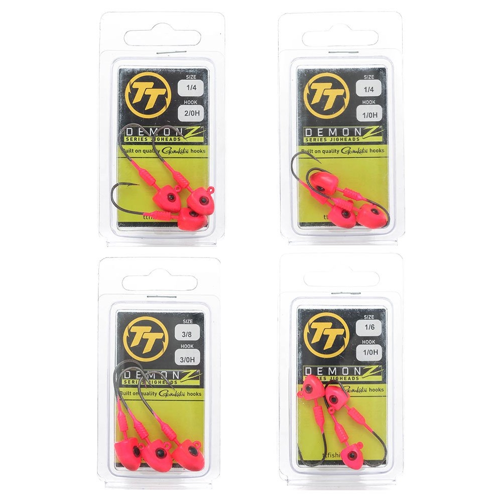 TT Lures DemonZ Jig Head Pink Qty 3