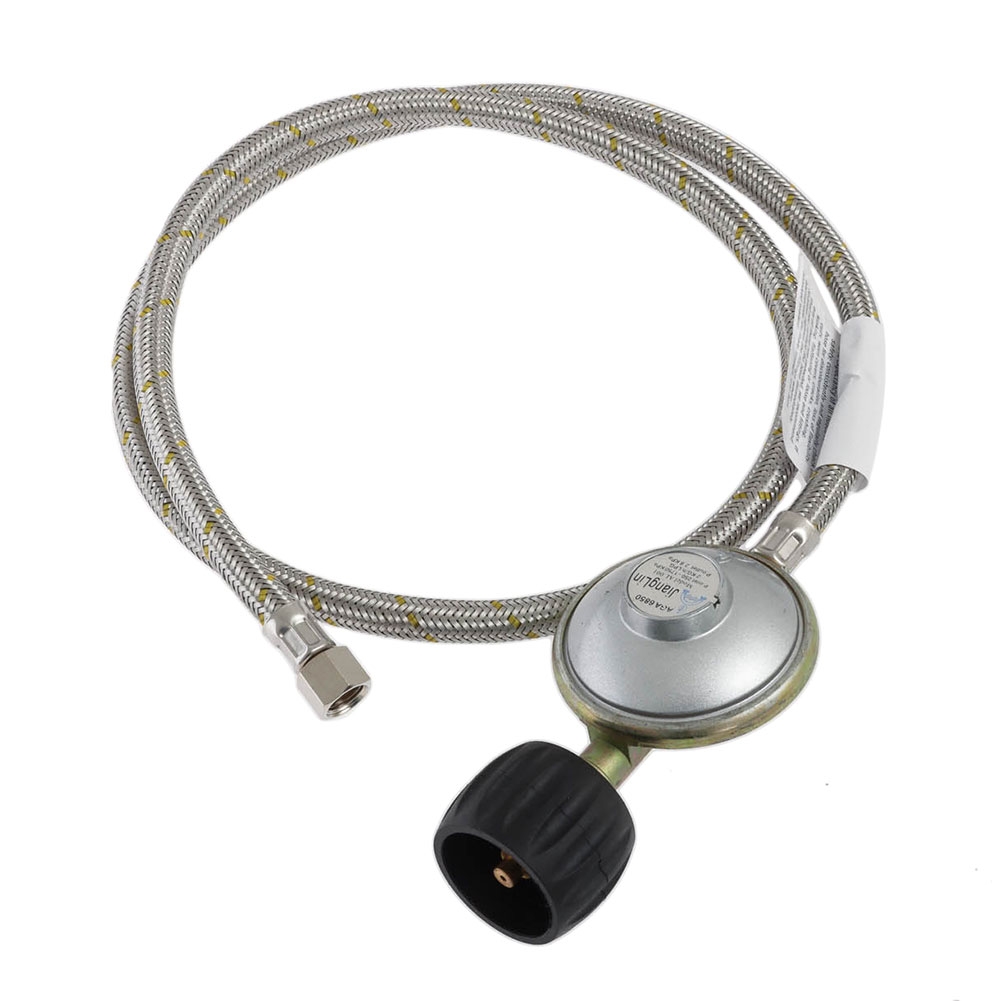 Companion Braided Gas Hose 1200mm LCC27 Reg 1/4in BSP