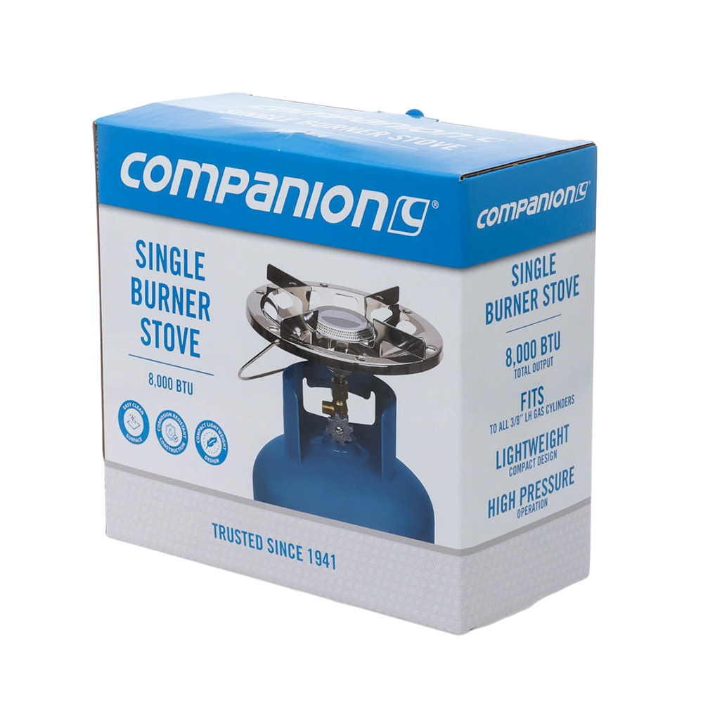 Companion Single Burner Camping Stove 8000 BTU 3/8in LH
