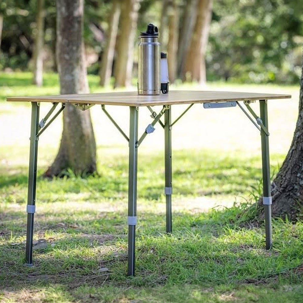 OZtrail Cape Series Folding Bamboo Camping Table 100cm