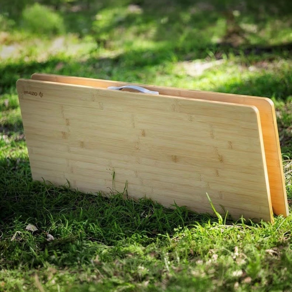 OZtrail Cape Series Folding Bamboo Camping Table 100cm