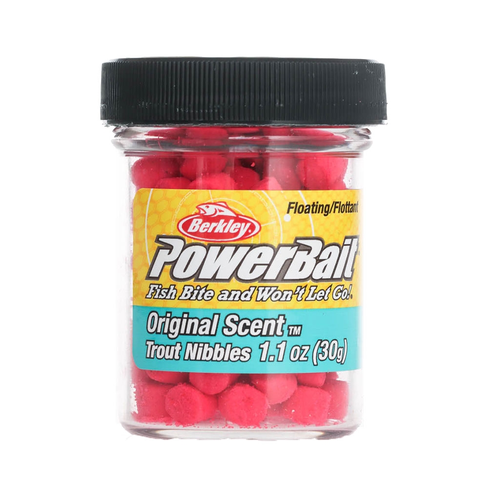 Berkley PowerBait Trout Nibbles 30g Fluorescent Red