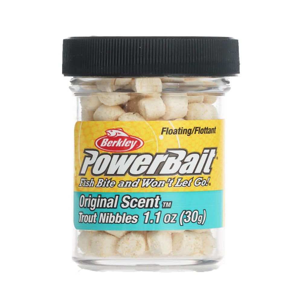 Berkley PowerBait Trout Nibbles 30g Marshmallow White