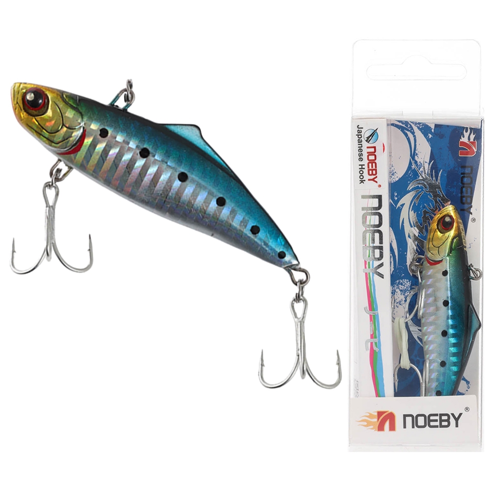 NOEBY Salt Vibe Lure 95mm 19g Blue Mac